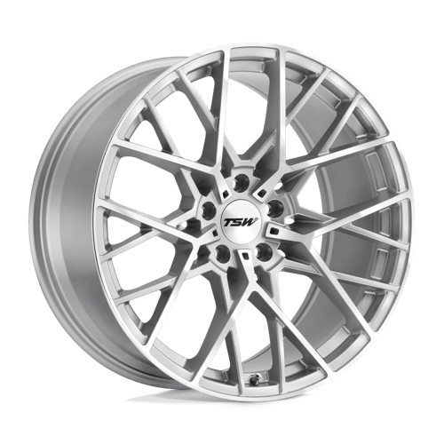 TSW SEBRING Alloy Wheel 18x8.5 ET32 5x112 Silver With  Mirror Cut Face 72.1mm CB