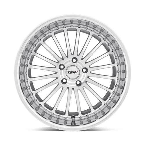 TSW SILVERSTONE Alloy Wheel 20x10 ET40 5x114 Silver Mirror Cut Face & Lip 76.1mm CB