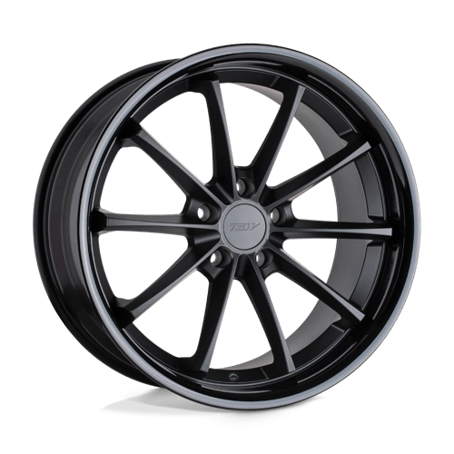 TSW SWEEP Alloy Wheel 18x9.5 ET40 5x120 Matt Black With Gloss Black Lip 76.1mm CB