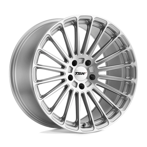 TSW TURBINA Alloy Wheel 17x8 ET32 5x112 Titanium Silver Mirror Cut Face 72.1mm CB