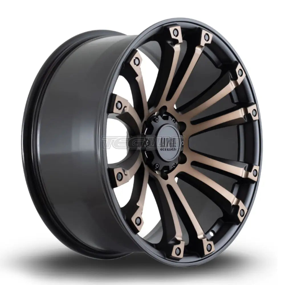 Alpha Offroad Maverick Alloy Wheel 20x9 ET40 6x139 Satin Black Bronze Spokes 106.1mm CB