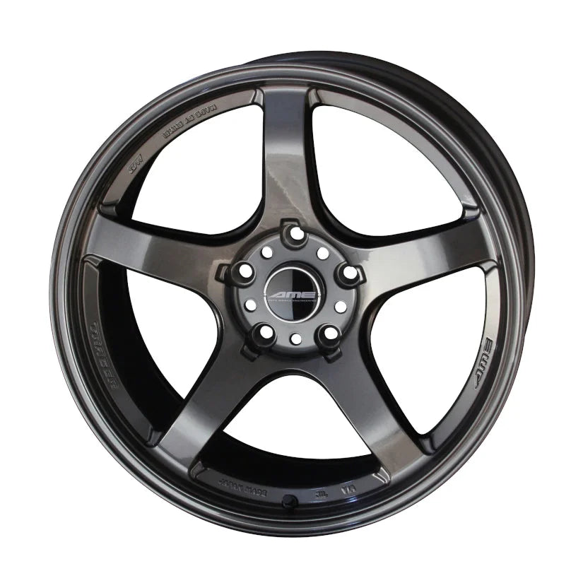AME TRACER GTV Alloy Wheel 18x8.5 ET35 5x112 Gunmetal Black