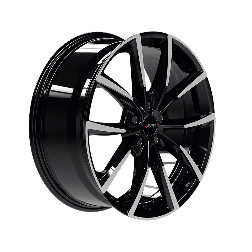 AUTEC Astana Alloy Wheel 19x8 ET50 5x112 Black Polished 57.1mm CB