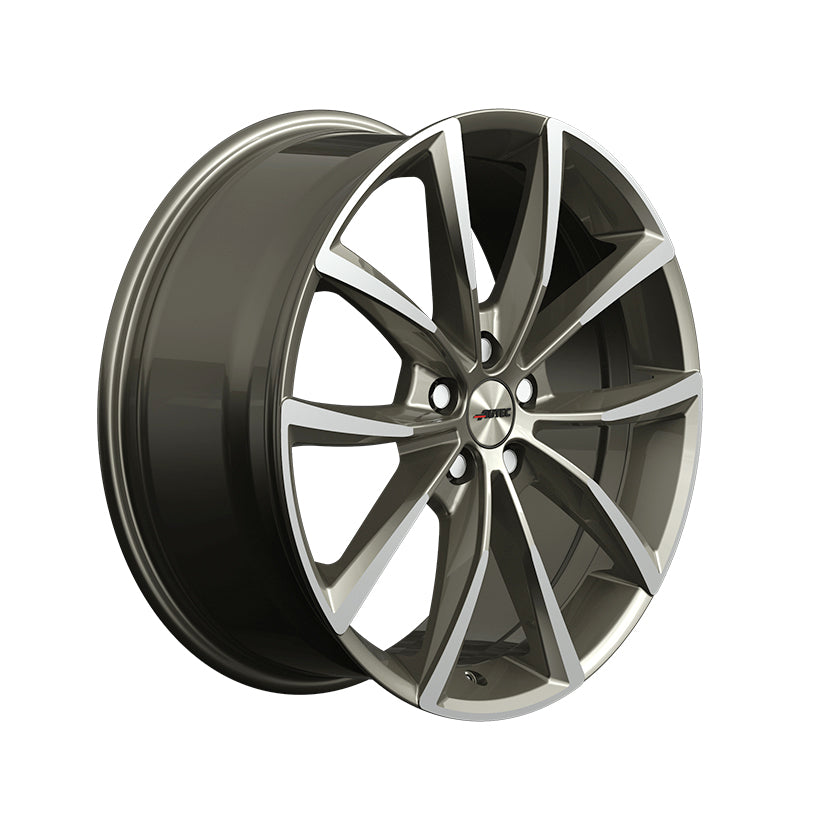 AUTEC Astana Alloy Wheel 20x9 ET45 5x114 Titanium Silver Polished 70mm CB