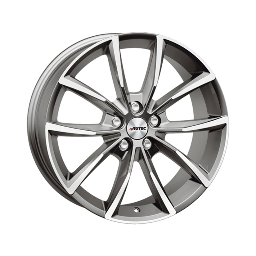 AUTEC Astana Alloy Wheel 18x8 ET44 5x112 Titanium Silver Polished 57.1mm CB