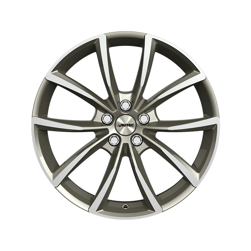 AUTEC Astana Alloy Wheel 18x8 ET42 5x108 Titanium Silver Polished 65.1mm CB