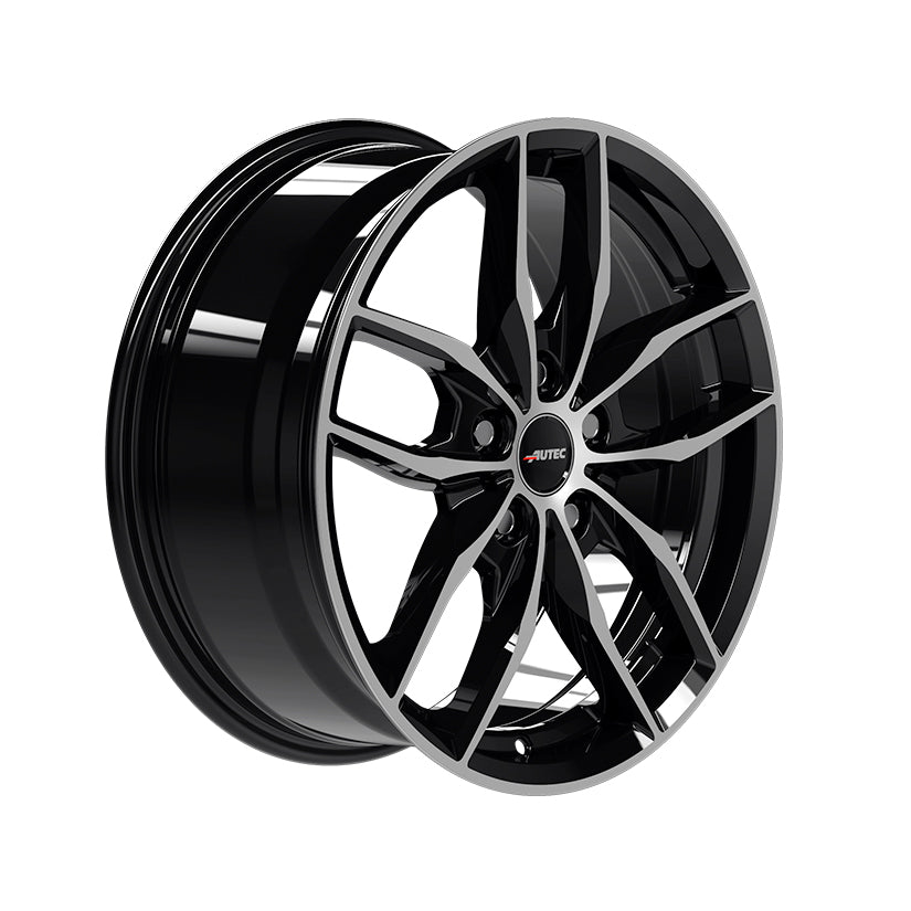 AUTEC Bavaris Alloy Wheel 19x8 ET57 5x112 Black Polished 66.6mm CB