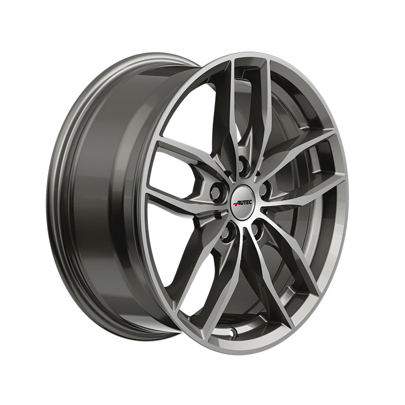 AUTEC Bavaris Alloy Wheel 17x7.5 ET27 5x112 Titanium Silver Polished 66.6mm CB