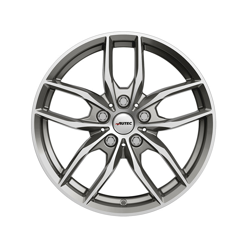 AUTEC Bavaris Alloy Wheel 19x8 ET54 5x112 Titanium Silver Polished 66.6mm CB