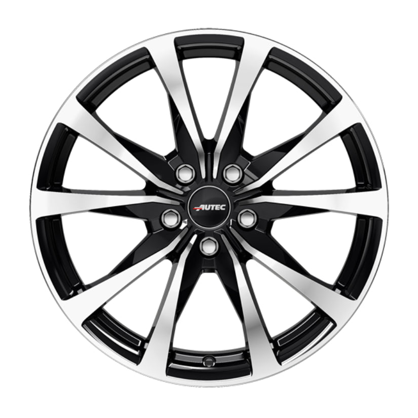 AUTEC Brixen Alloy Wheel 18x7.5 ET50 5x114 Black Polished 67.1mm CB