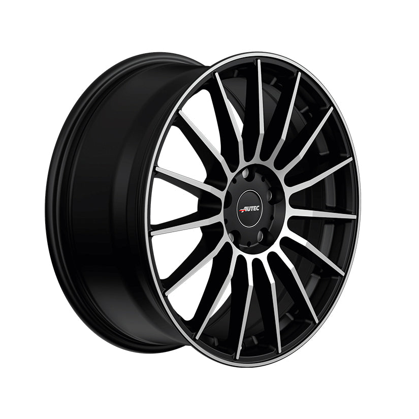 AUTEC Lamera Alloy Wheel 18x8 ET49 5x112 Black Matt Polished 70mm CB