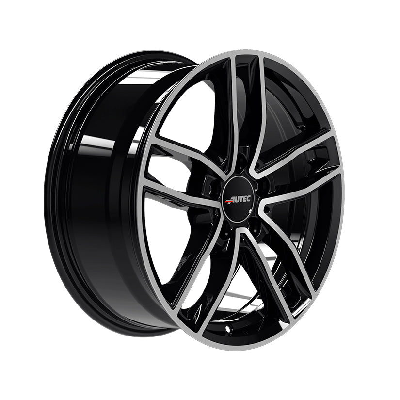 AUTEC Mercador Alloy Wheel 17x6.5 ET44 5x112 Black Polished 66.5mm CB