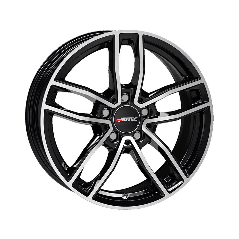 AUTEC Mercador Alloy Wheel 18x8 ET40 5x112 Black Polished 66.5mm CB