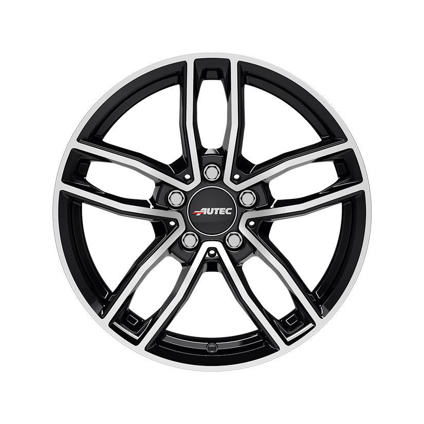 AUTEC Mercador Alloy Wheel 19x8 ET38 5x112 Black Polished 66.5mm CB