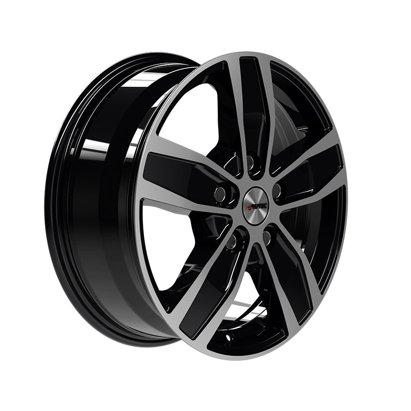 AUTEC Quantro Alloy Wheel 17x7 ET54 5x160 Black Polished 65.1mm CB