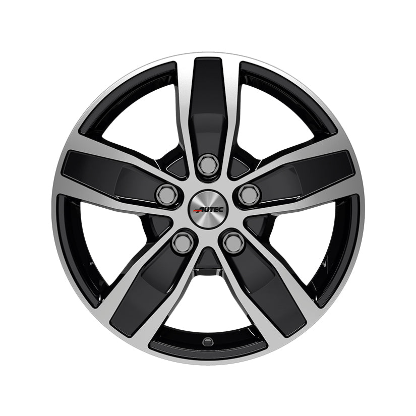 AUTEC Quantro Alloy Wheel 17x7 ET51 5x112 Black Polished 66.5mm CB