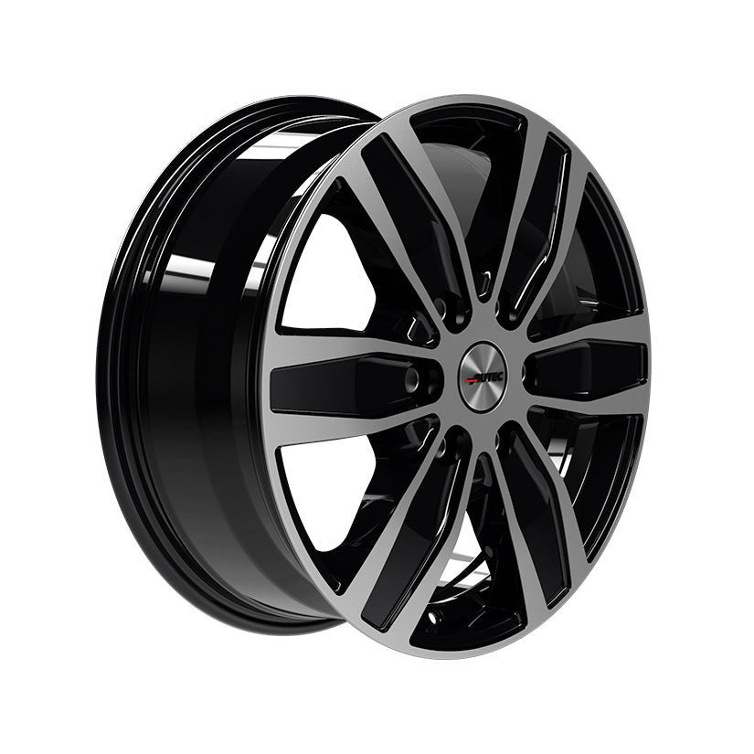 AUTEC Quantro Alloy Wheel 17x7 ET45 6x120 Black Polished 74.6mm CB