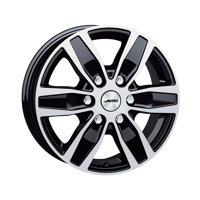 AUTEC Quantro Alloy Wheel 17x7 ET57 6x139 Black Polished 92.4mm CB