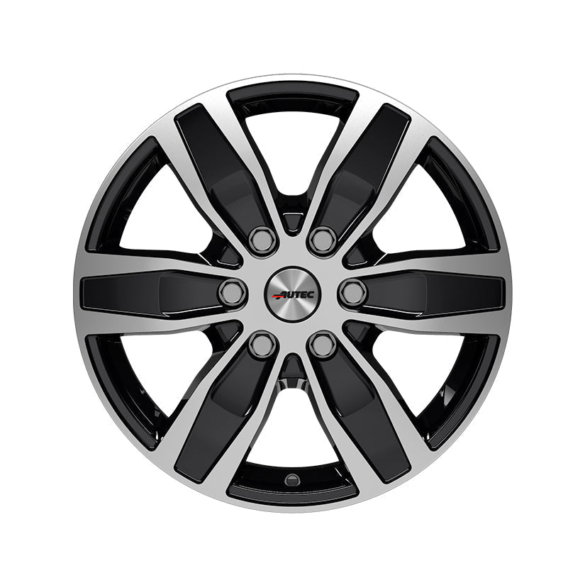 AUTEC Quantro Alloy Wheel 17x7 ET45 6x120 Black Polished 74.6mm CB