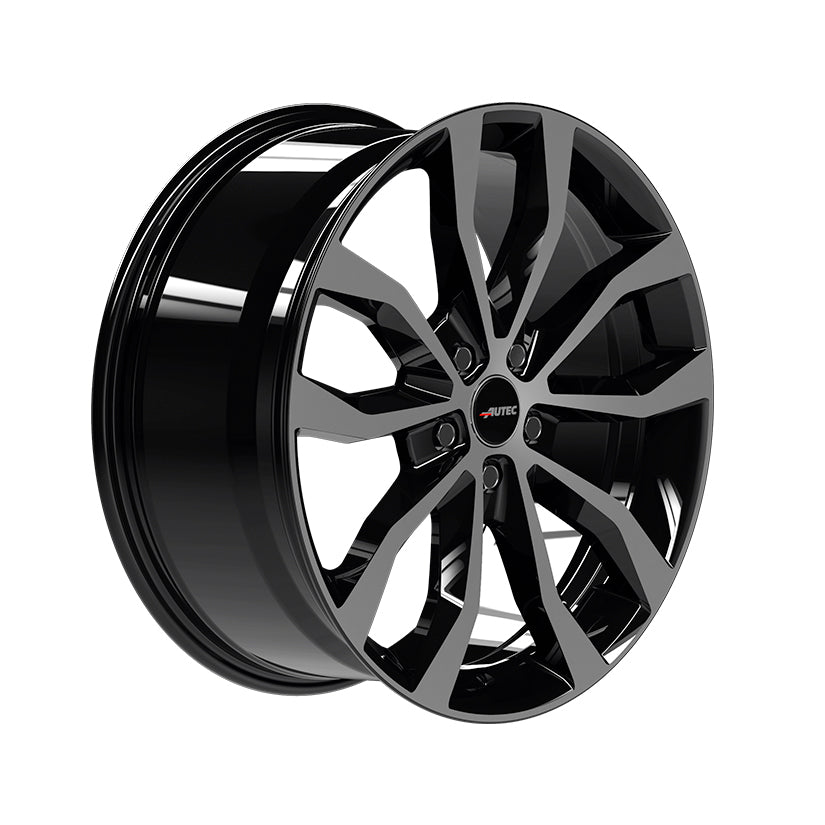 AUTEC Uteca Alloy Wheel 22x9.5 ET32 5x112 Black Polished 66.5mm CB