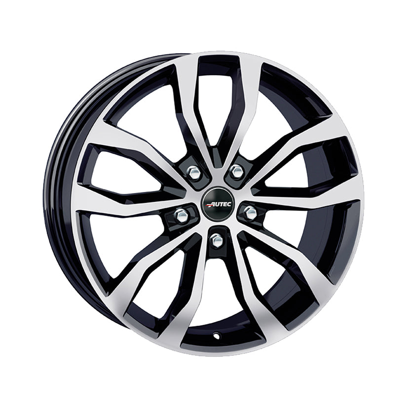AUTEC Uteca Alloy Wheel 20x9 ET35 5x112 Black Polished 66.6mm CB