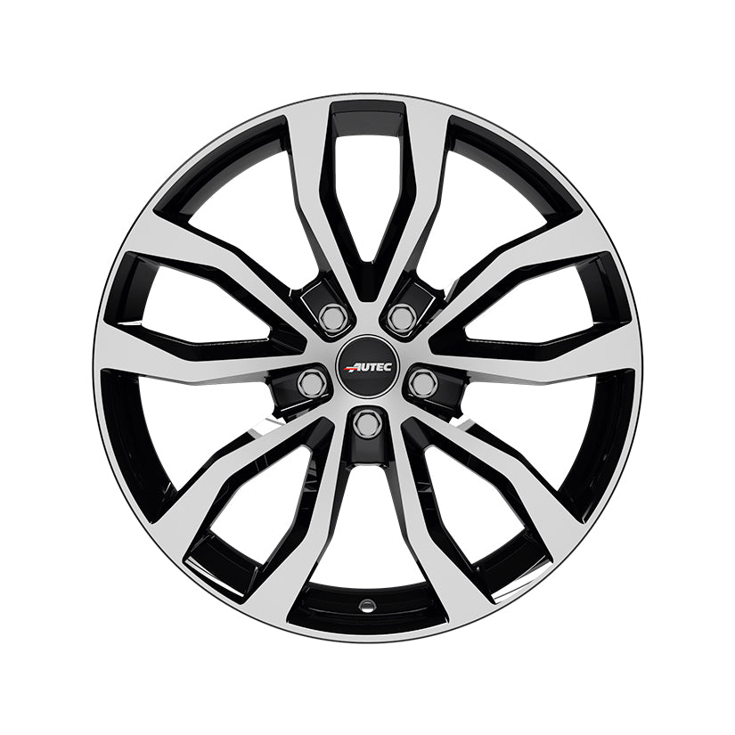 AUTEC Uteca Alloy Wheel 17x7.5 ET36 5x105 Black Polished 56.6mm CB