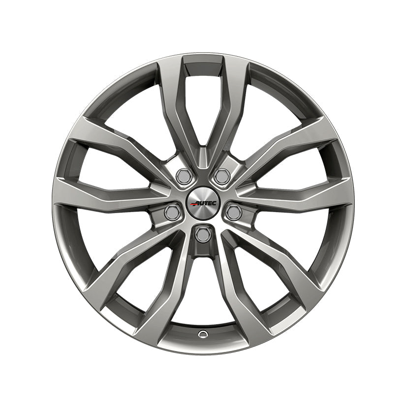 AUTEC Uteca Alloy Wheel 18x8 ET25 5x112 Titanium Silver 70mm CB