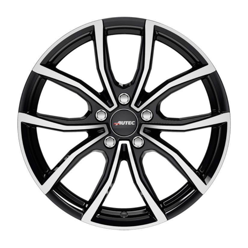 AUTEC Vidron Alloy Wheel 18x7 ET38 5x114 Black Polished 67.1mm CB