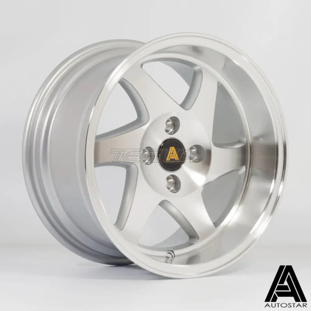 Autostar Blade Alloy Wheel 15x8 ET20 4x100 Silver Polished Face 67.1mm CB