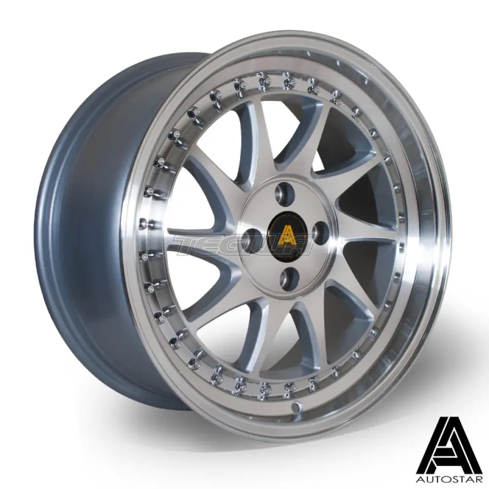 Autostar Vader Alloy Wheel 17x8 ET35 4x100 Silver Polished Face 67.1mm CB