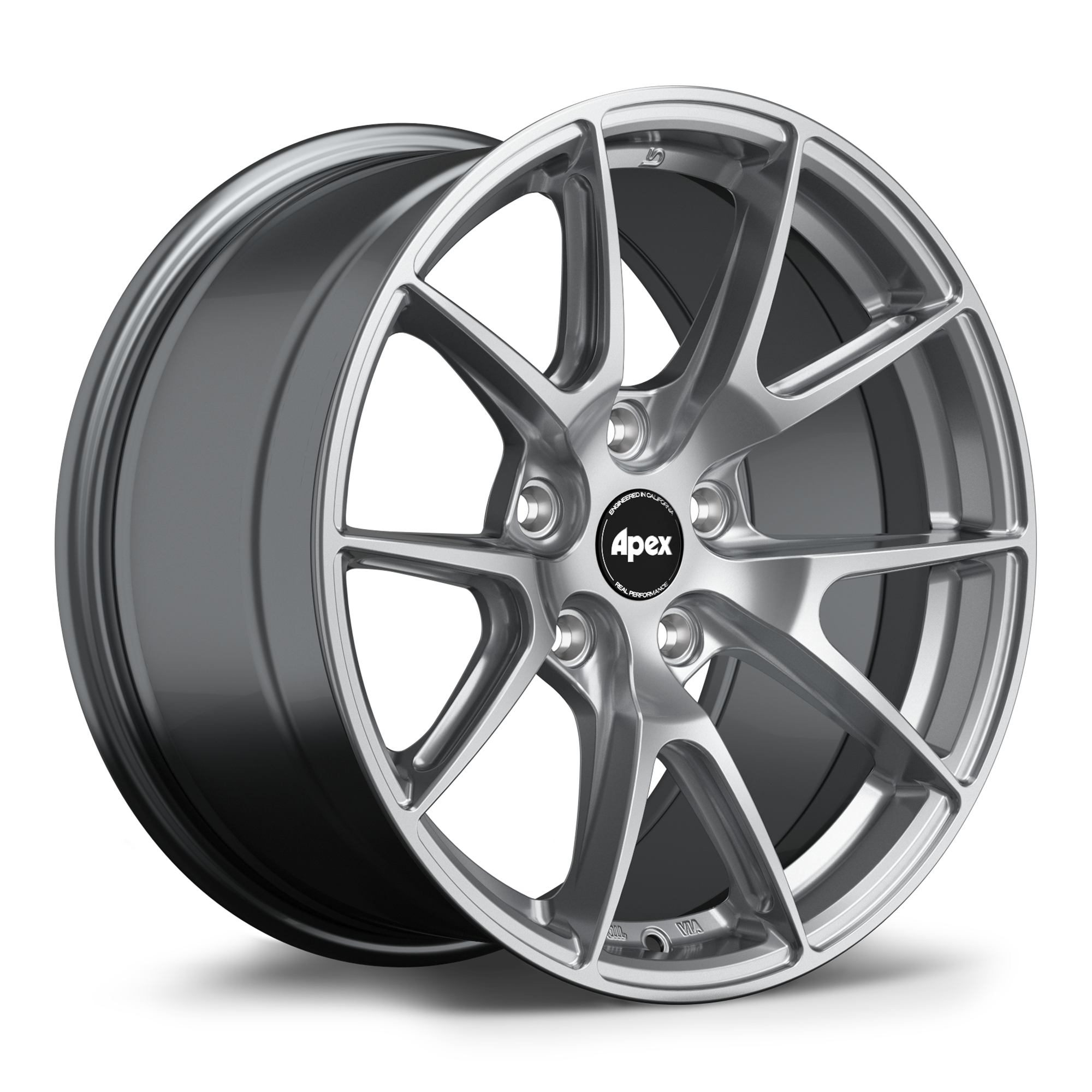Apex VS-5 Alloy Wheel 17x9 ET35 5x100 Hyper Black 56.1mm CB