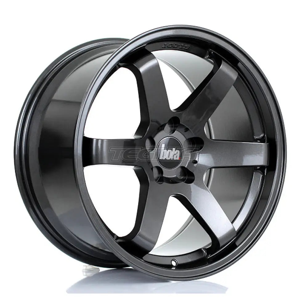 BOLA B1 Alloy Wheel 19x10 5x100 ET25 To 45 72.6mm CB Gloss Gunmetal