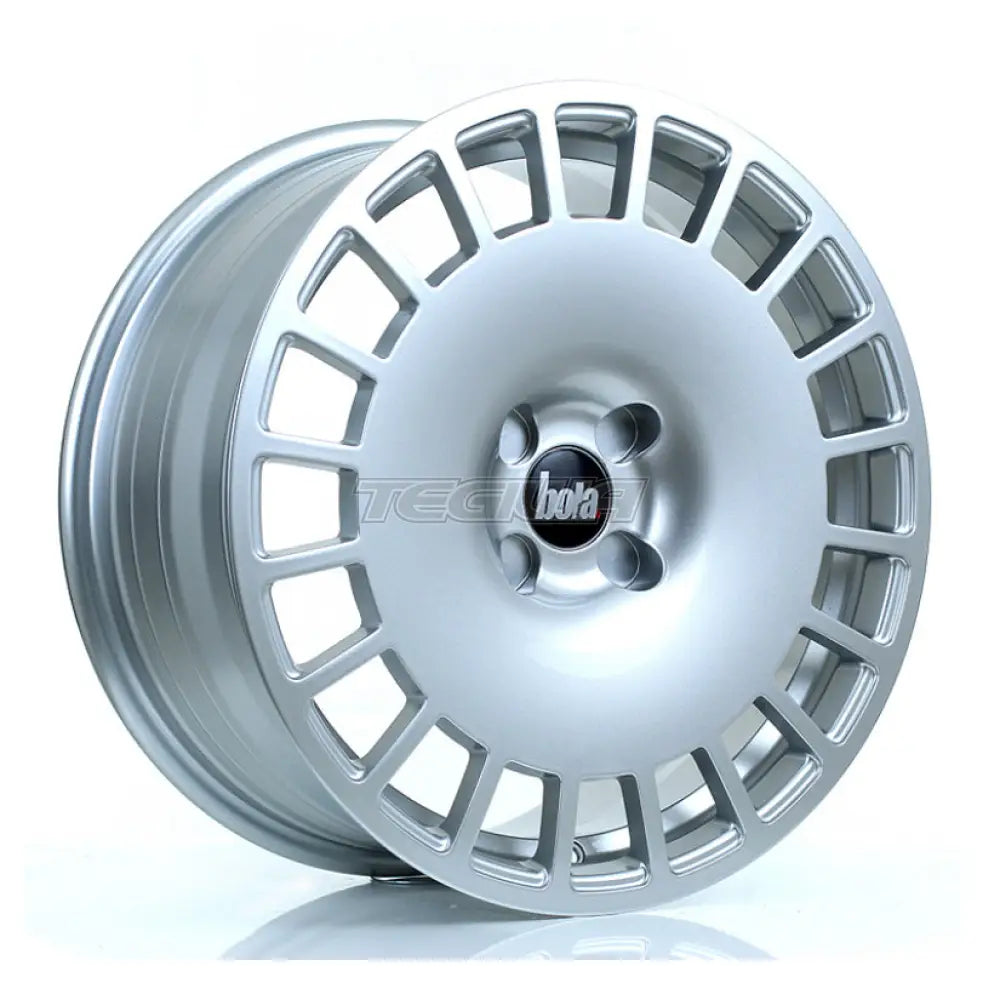 BOLA B12 Alloy Wheel 17x8 ET30 TO 45 4x100 Crystal Silver 72.6mm CB