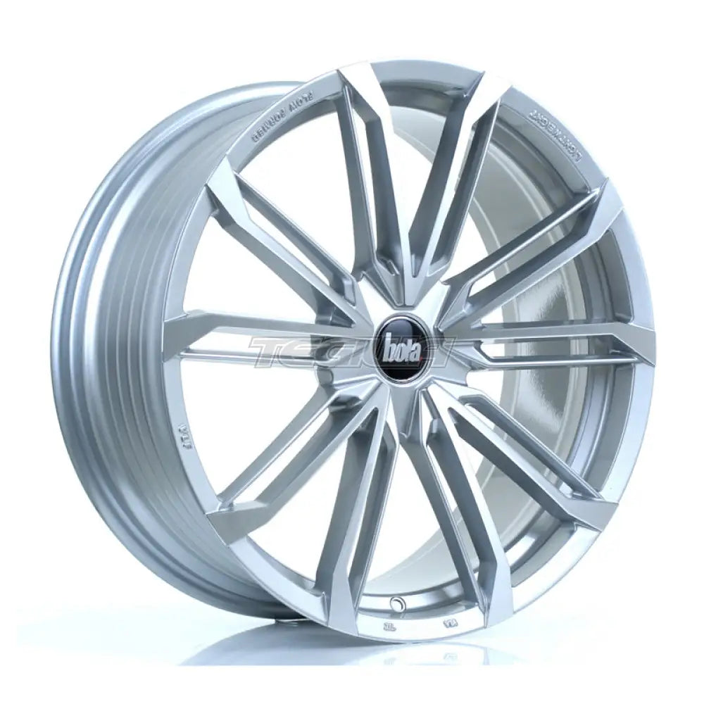 BOLA B23 Alloy Wheel 20x8.5 5x112 ET38 To 45 72.6mm CB Silver Polished Face