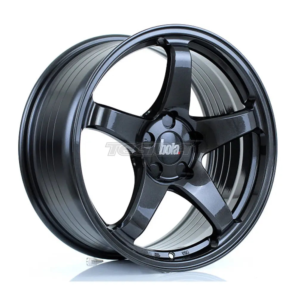 BOLA B2R Alloy Wheel 18x8.5 5x100 ET30 To 45 72.6mm CB Gloss Gunmetal