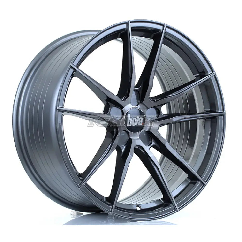 BOLA FLD Alloy Wheel 19x9.5 5x112 ET25 To 45 72.6mm CB Titanium Brushed