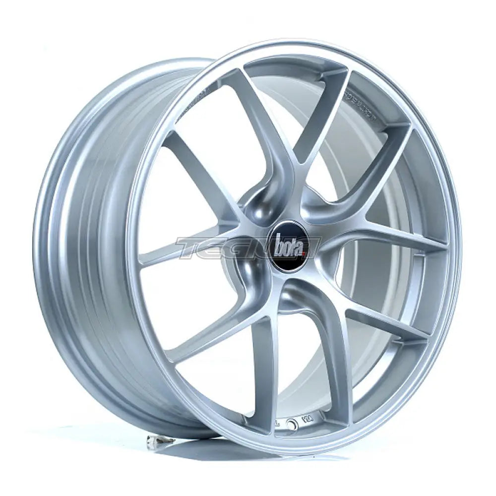BOLA FLE Alloy Wheel 18x8 5x115 ET35 To 50 72.5mm CB Crystal Silver