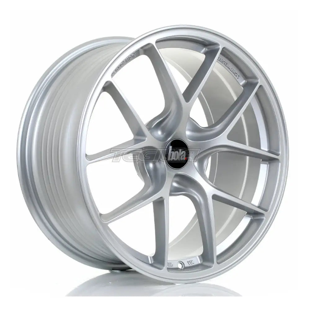BOLA FLE Alloy Wheel 18x9 5x115 ET35 To 50 72.5mm CB Crystal Silver