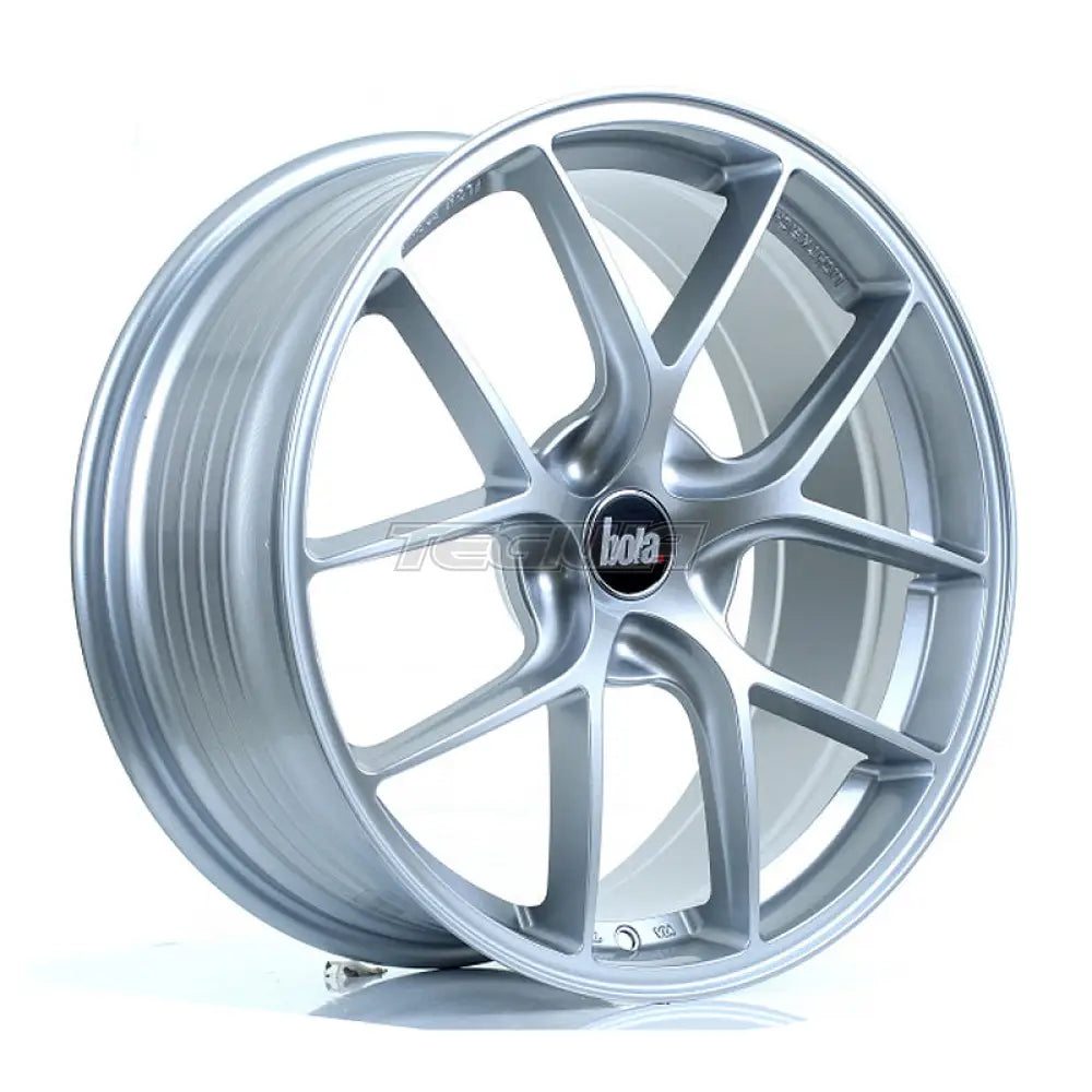 BOLA FLE Alloy Wheel 19x8.5 5x105 ET35 To 50 72.5mm CB Crystal Silver