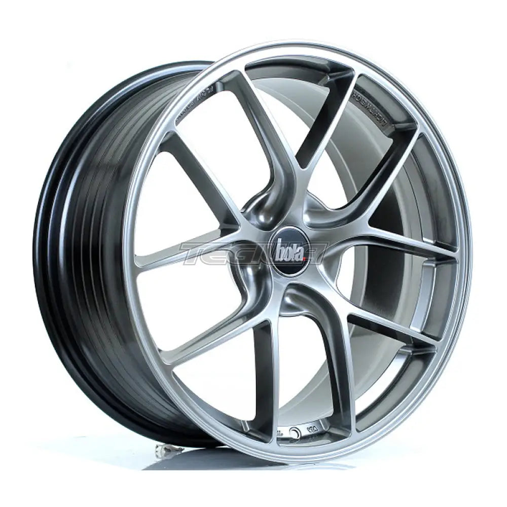 BOLA FLE Alloy Wheel 19x8.5 5x105 ET42 To 50 72.6mm CB Hyper Black