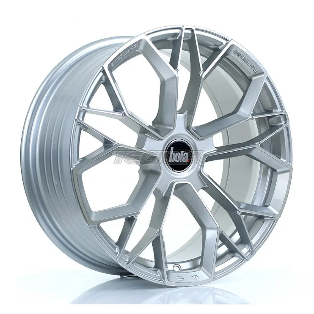 BOLA FLF Alloy Wheel 18x8 5x115 ET40 To 50 72.6mm CB Silver Polished Face