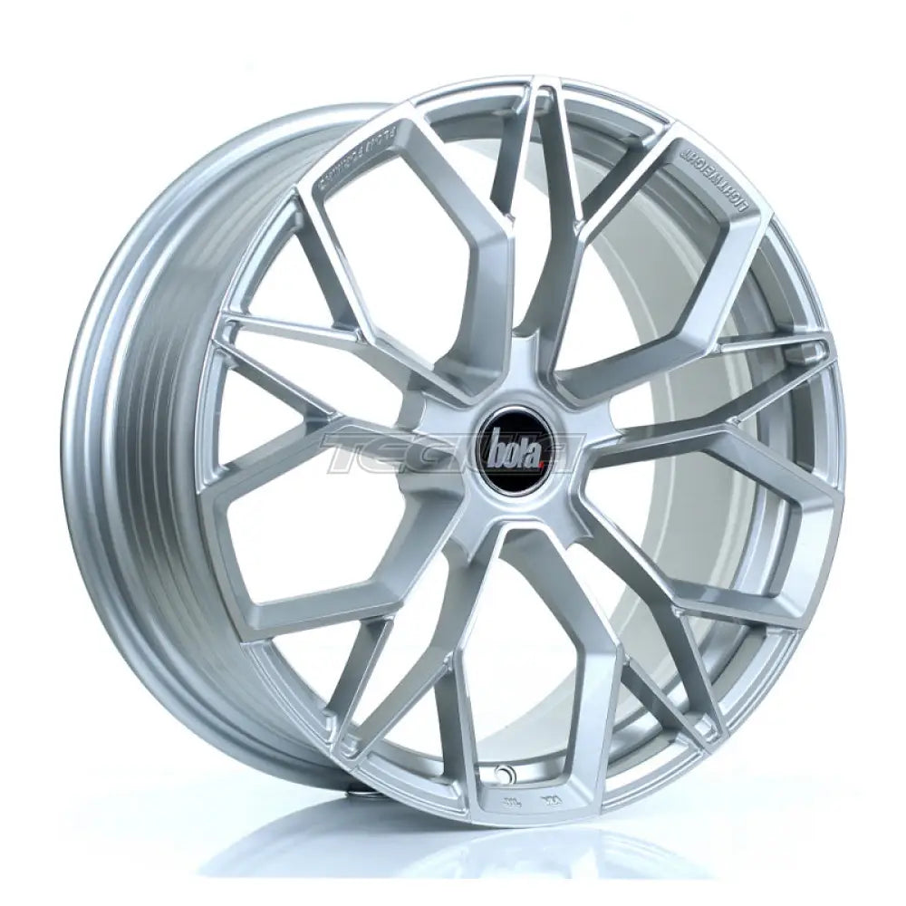 BOLA FLF Alloy Wheel 19x8.5 5x120 ET42 To 50 72.6mm CB Silver Polished Face