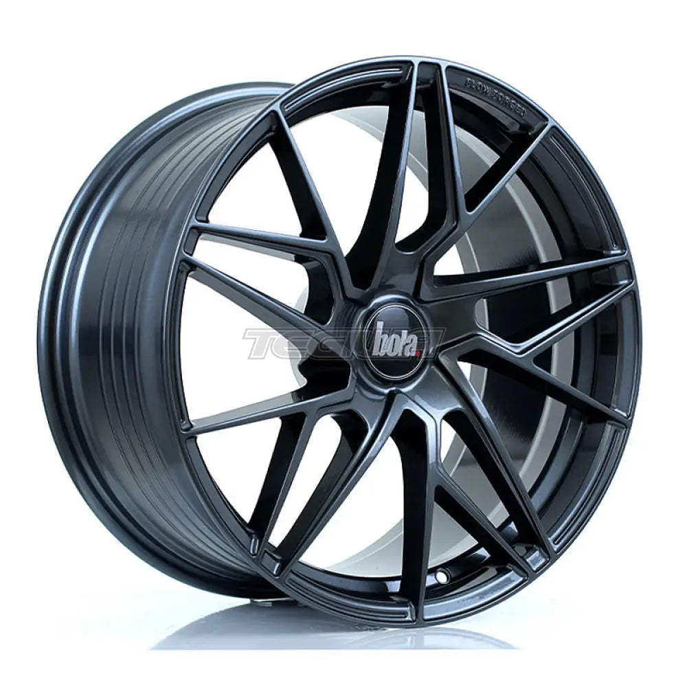 BOLA FLR Alloy Wheel 19x9.5 5x100 ET25 To 45 72.6mm CB Gloss Gunmetal
