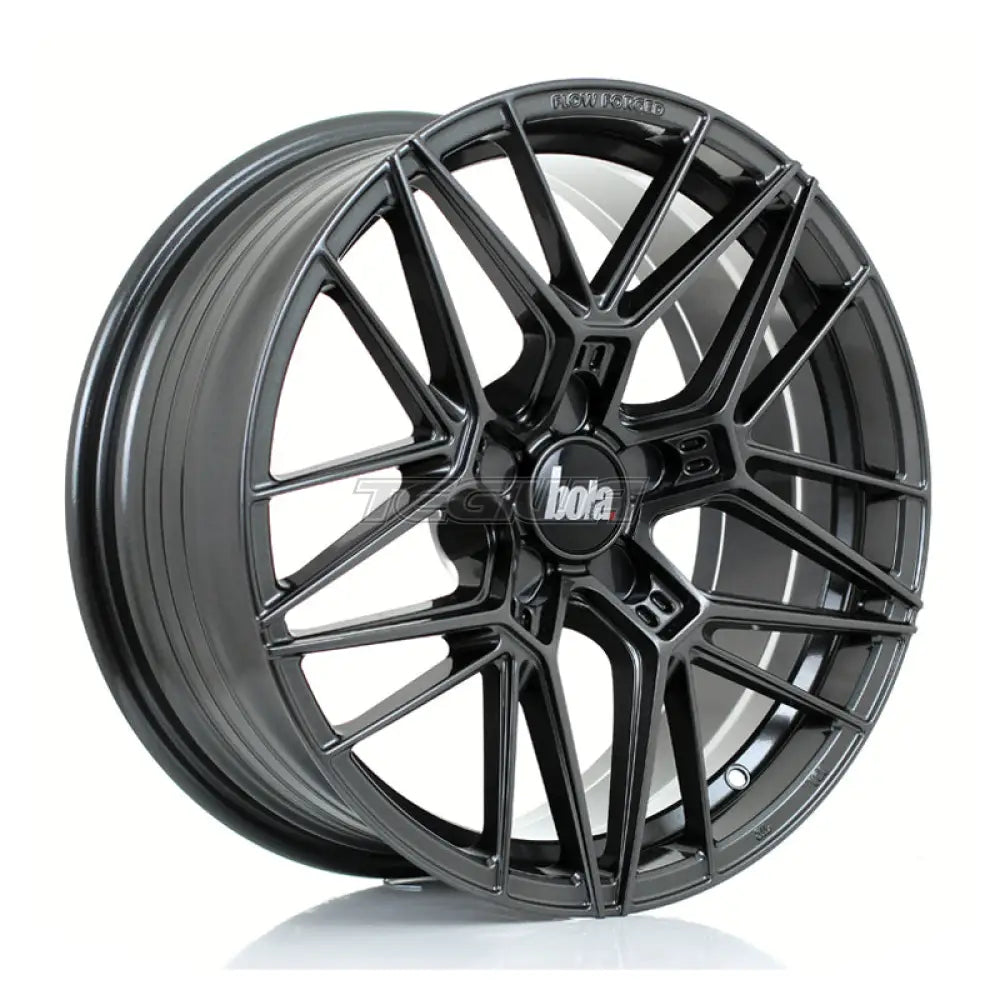 BOLA FLZ Alloy Wheel 18x8 5x108 ET25 To 50 72.5mm CB Gloss Gunmetal