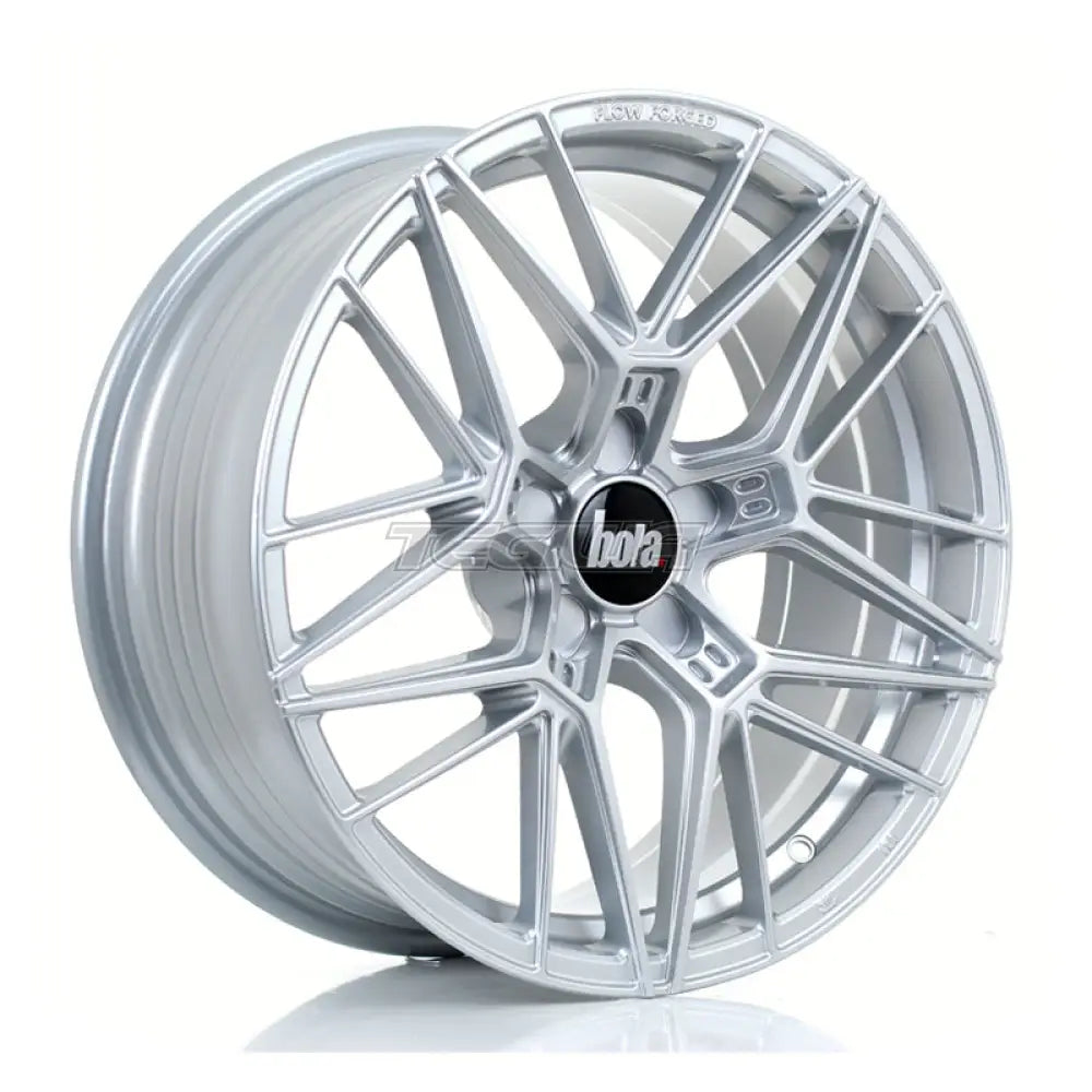 BOLA FLZ Alloy Wheel 18x8 5x120.65 ET25 To 50 72.5mm CB Crystal Silver