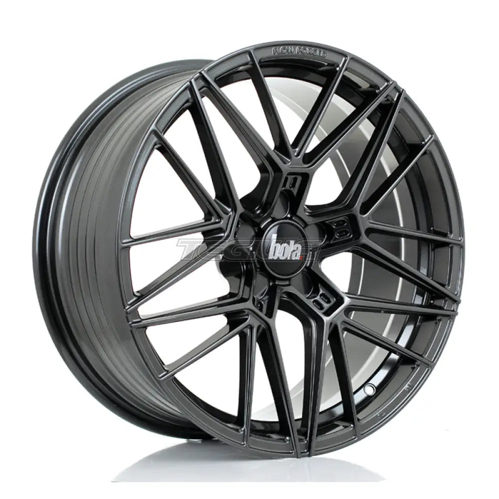 BOLA FLZ Alloy Wheel 19x8.5 5x100 ET25 To 50 72.5mm CB Gloss Gunmetal