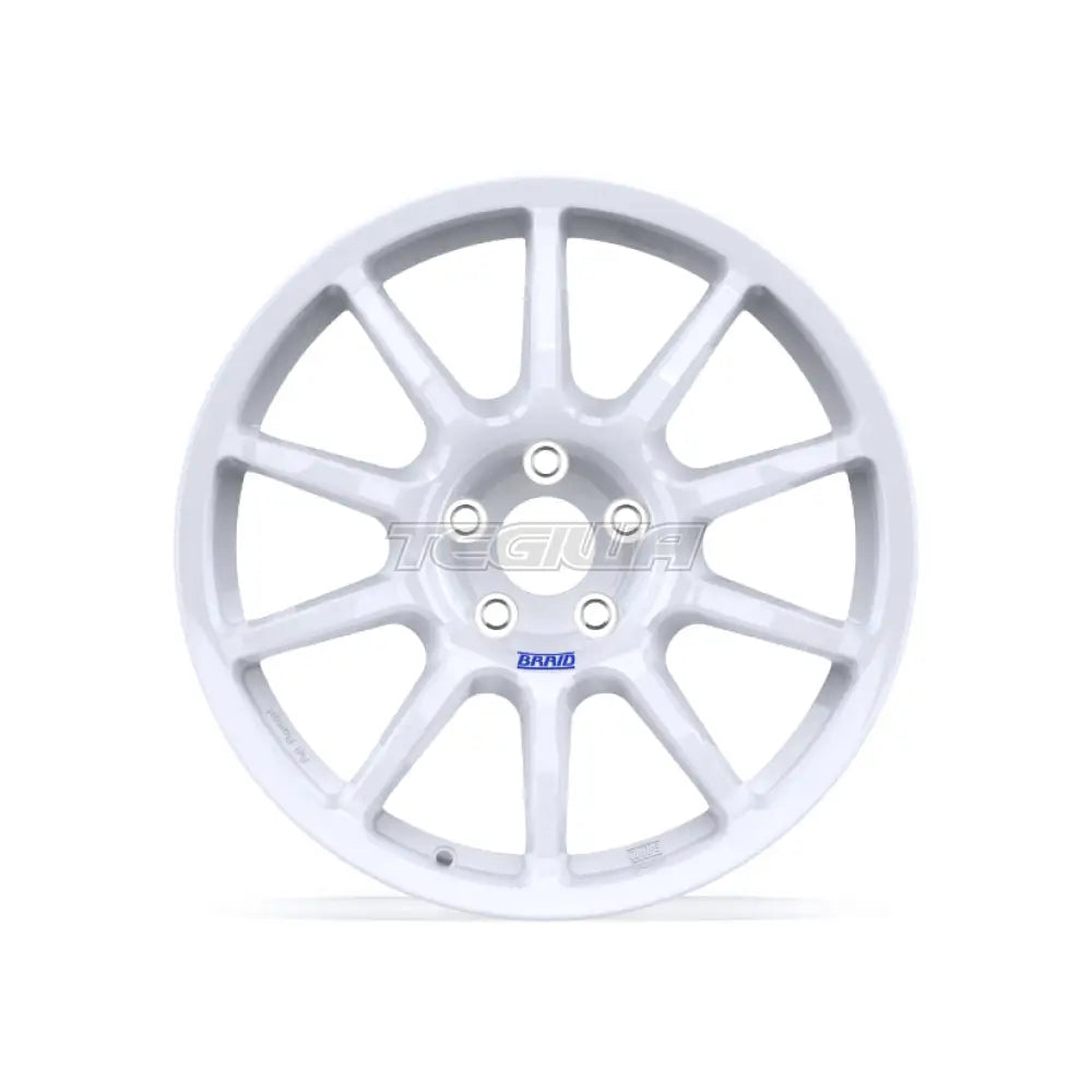 Braid Fullrace A Alloy Wheel 18x9 ET8 to 68 5x100 White Shiny