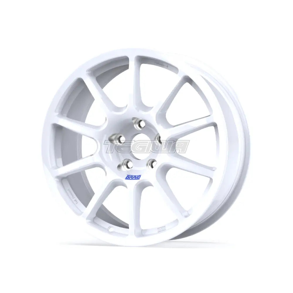 Braid Fullrace A Alloy Wheel 18x9 ET8 to 68 5x100 White Shiny