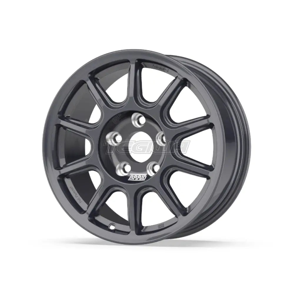 Braid Fullrace C Alloy Wheel 15x8 ET0 to 40 4x100 Anthracite Shiny