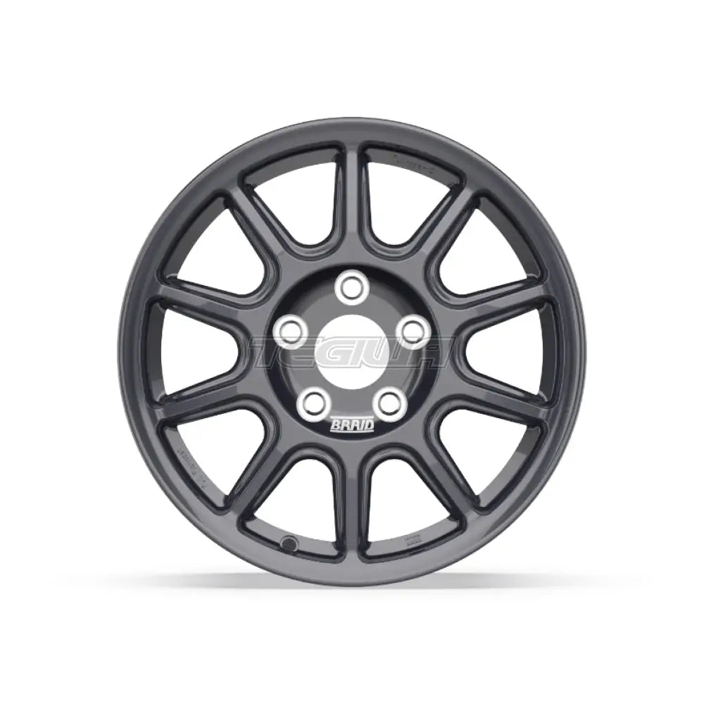 Braid Fullrace C Alloy Wheel 15x8 ET0 to 40 5x100 Anthracite Shiny
